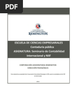 Seminario de Contabilidad Internacional NIIF