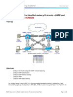 CCNPv7.1 SWITCH Lab6-1 FHRP HSRP VRRP INSTRUCTOR