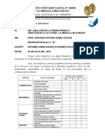 Informe de Avances Academicos