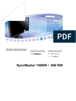 User Manual Samsung LCD Monitor 740NW