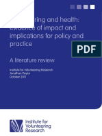 Volunteering and Health Literature Review 