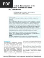 Current Trends in The Management of The Complications of Chronic Otitis Media With Cholesteatoma