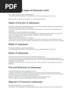 Conditions and Stages of Jahannam