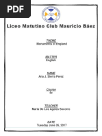 Liceo Matutino Club Mauricio Báez: Monuments of England