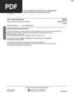 June 2012 (v2) QP - Paper 3 CIE English First Language IGCSE