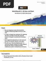 Mechanical Intro 17.0 WS02.1 2D Gear and Rack