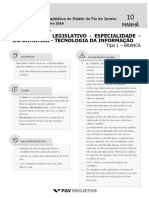 FGV 2017 Alerj Especialista Legislativo Tecnologia Da Informacao Prova