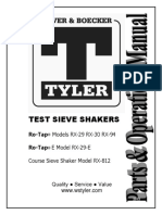 Operation Manual For The RX 29 Shaker