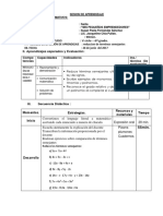 Sesión de Aprendizaje 14 Seman A