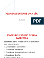 Planeamiento de Una Vía Clase II