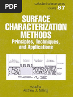 Surface Characterization Methods: Principles, Techniques and Applications