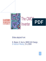 The Cmos Inverter: Slides Adapted From: N. Weste, D. Harris, CMOS VLSI Design,, 3/e, 2004