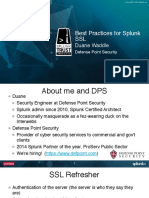 Conf2015 DWaddle DefensePointSecurity Deploying SplunkSSLBestPractices