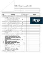 FSMS Compliance Checklist