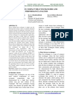 A Study On Compact Heat Exchangers and Performance Analysis