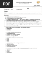 Evaluación de Historia 4 Basico