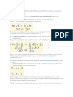 Propiedades de La Multiplicación