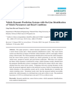 Sensors: Vehicle Dynamic Prediction Systems With On-Line Identification of Vehicle Parameters and Road Conditions