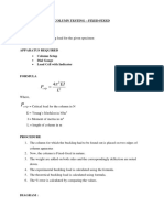 EI P L: Column Testing - Fixed-Fixed