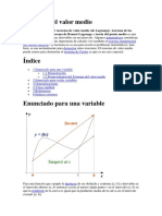 Teorema Del Valor Medio