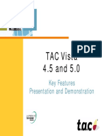 TAC Vista 4.5 and 5.0 New Features Overview Presentation