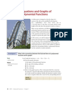 Equations and Graphs of Polynomial Functions: Investigate 1