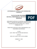 Universidad Católica Los Ángeles de Chimbote: Facultad de Ingeniería Escuela Profesional de Ingeniería de Sistemas