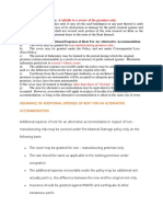 4) Loss of Rent Clause:: Non-Manufacturing Premises Only