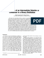 Efficient Use of An Intermediate Reboiler or Condenser in A Binary Distillation