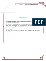 Informe Muestreo de Suelos