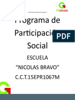 Formatos de Documentos para Carpeta de Participación Social