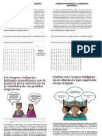 Ficha de Trabajo Lenguas Maternas-4TO FCC