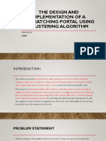 The Design and Implementation of A Job-Matching Portal Using Clustering Algorithm