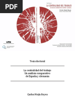 La Centralidad Del Trabajo. Un Comparativo de España y Alemania.