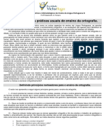 TEXTO - OrTOGRAFIA - Análise Crítica Das Práticas Usuais de Ensino Da Ortografia