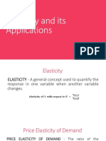 Elasticity and Its Applications