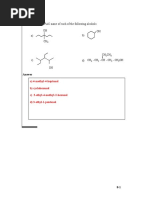 Unit 8R - Oxygen Containing Organic Compounds Practice Problems PDF