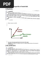 Mechanical Properties of Materials 1.elasticity:: Elastic Means Reversible