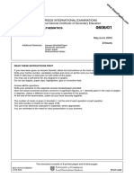 Additional Mathematics: Cambridge International Examinations International General Certificate of Secondary Education