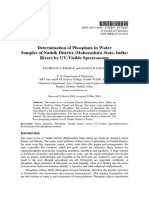 Determination of Phosphate in Water