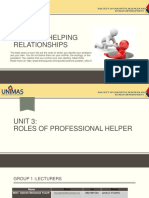 Unit 3 - Roles of Professional Helper July 2016