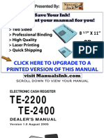 TE-2200-765 Dealer Manual PDF