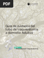 Guía de Cuidados Del Tubo de Traqueostomía A Domicilio Adultos