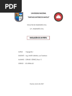 Informe II Nivelacion Topografia I