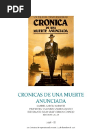 Reseña de Cronicas de Una Muerte Anunciada