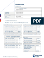 Accommodation Application Form: Personal Details