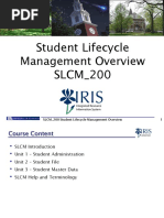 1 SLCM - 200 Student Lifecycle Management Overview