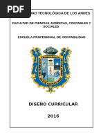 Diseño Curricular de La E.P. de Contabilidad 2016