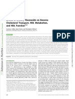 Effects of Dietary Flavonoids On Reverse Cholesterol Transport, HDL Metabolism, and HDL Function