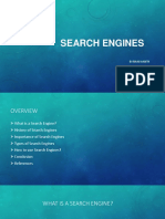 Search Engines: by Bhaswanth 16311A0507